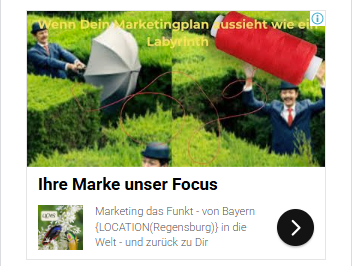 So könnte Ihre Anzeige aussehen