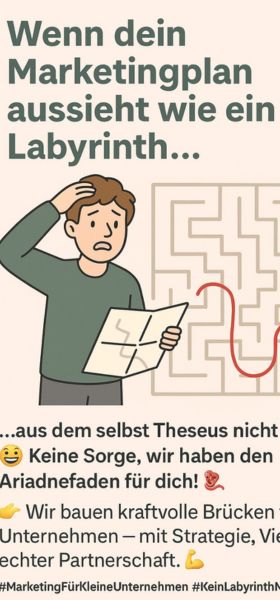 Marketingplan wie ein Labyrinth
